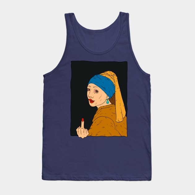 Girl With A Pearl Earring Tank Top by vanpaul54